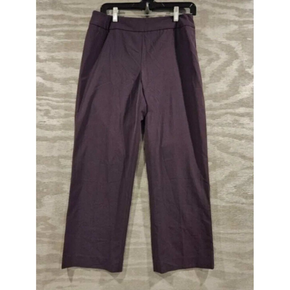 Peace of Cloth Particular Purple Wide Leg Trousers Size 8 Made in NYC 58-P114